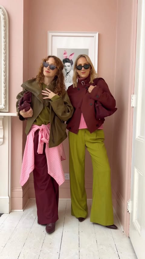 Instagram post by @belleandbunty for Sézane. Caption reads: Interesting Colour Combinations - no.16!....