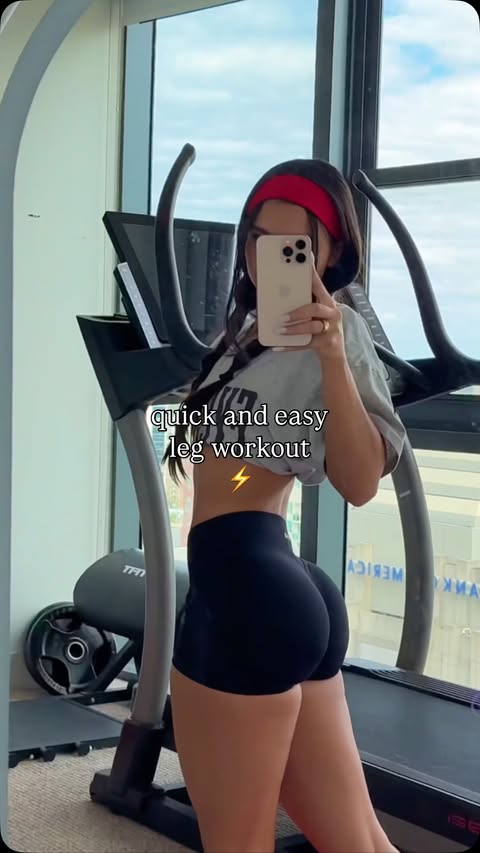 Instagram post by @vickypalacio for HiTechPharma. Caption reads: quick + easy leg workout ⚡️fueled by @hitechpharma.