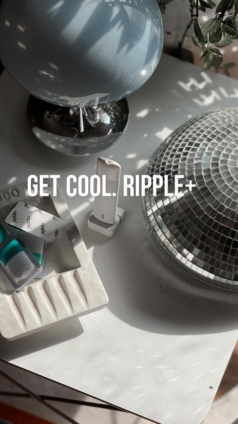 Instagram post by @modern.thrifter for Ripple+. Caption reads: [...] teeth when I’m nervous or focused.....