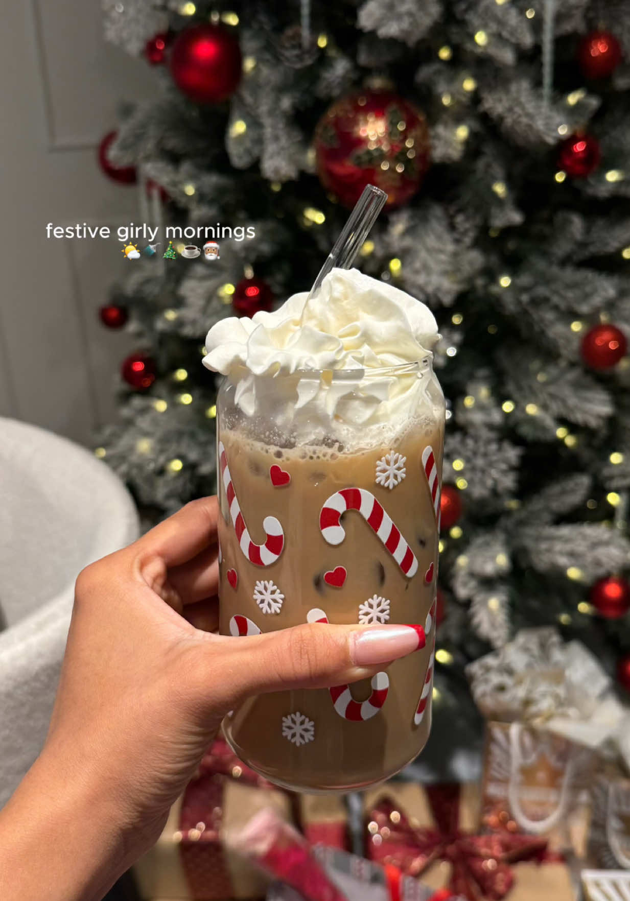 TikTok post by @lavish_krish for Victoria's Secret. Caption reads: The week of Christmas is so busy so self care is....