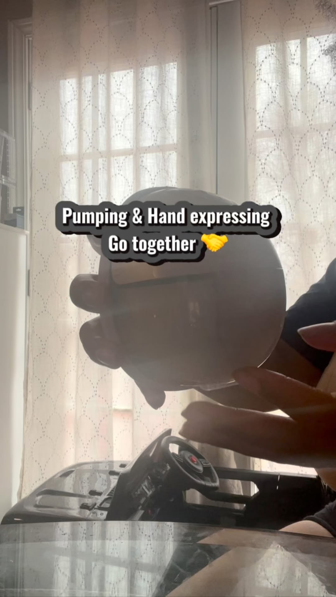 Instagram post by an influencer for eufy Baby. Caption reads: Are you still not handexpressing!? What’s holding....