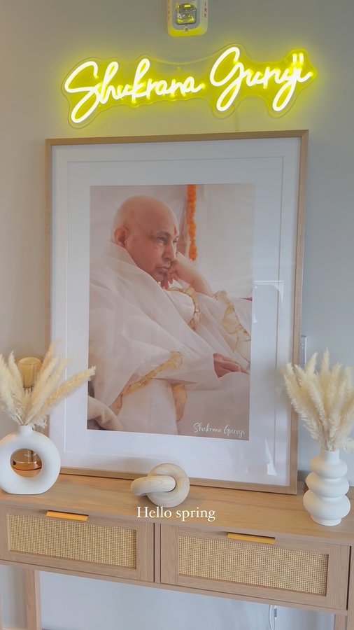 Instagram post by @nycmomjia for Artifact Uprising. Caption reads: The first piece to enter our home and quite....