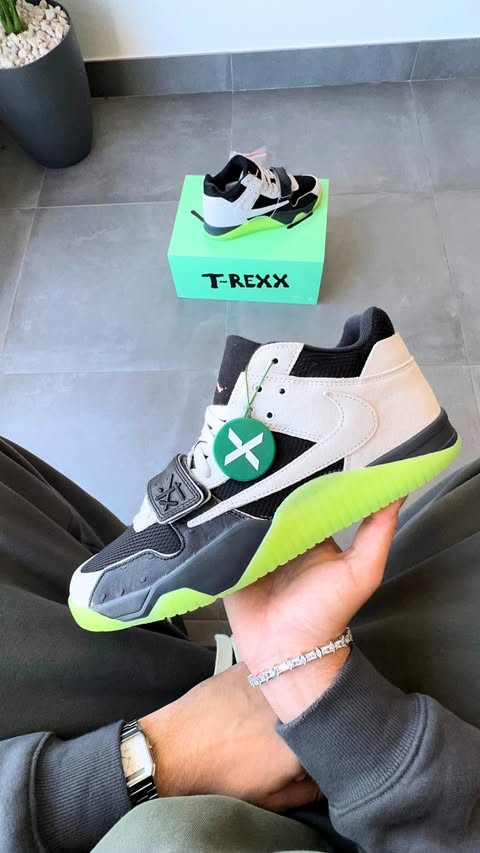Instagram post by @cxstiillo for StockX. Caption reads: [...] #sneakers #pov #travisscott #stockx....