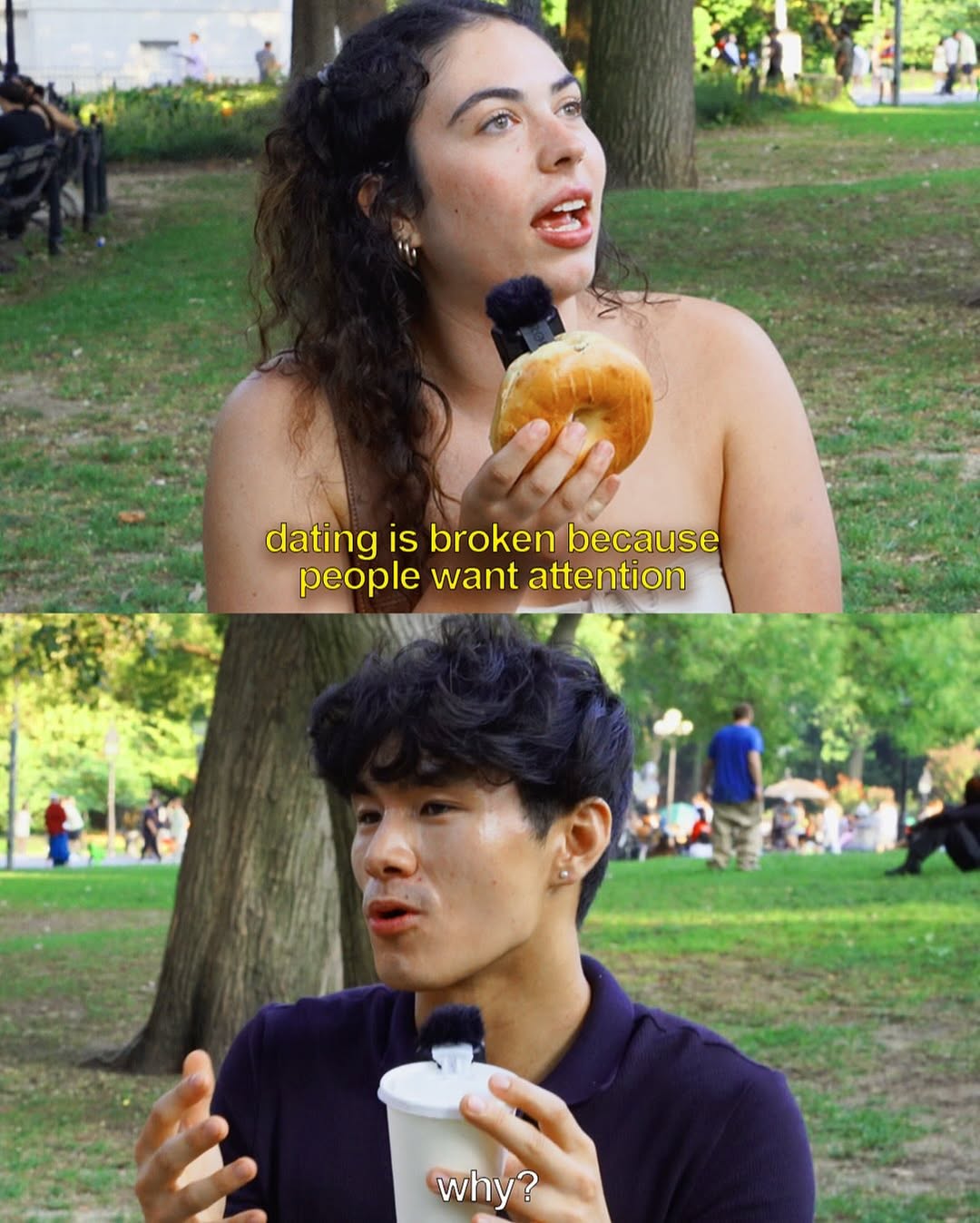 Instagram post by @prestonrack for Coffee Meets Bagel. Caption reads: dating is broken because people want....