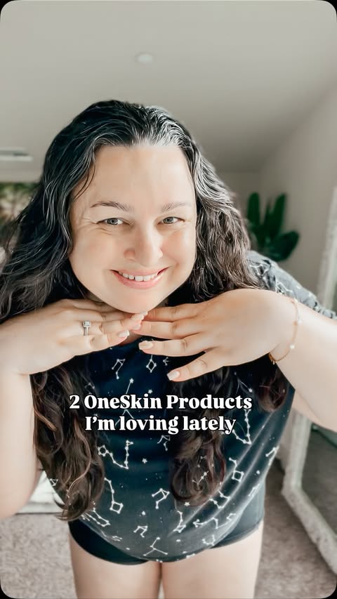 Instagram post by @the_stephen_3 for OneSkin. Caption reads: Two OneSkin products I’ve been loving lately 🤍 I....