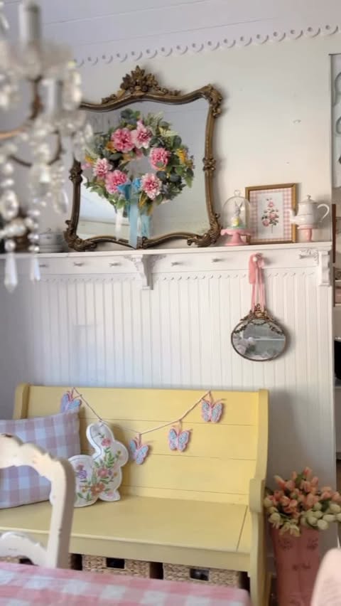 Instagram post by @cottageonwynn for Wayfair. Caption reads: [...] “SHOP” and I’ll send you the link ✨....