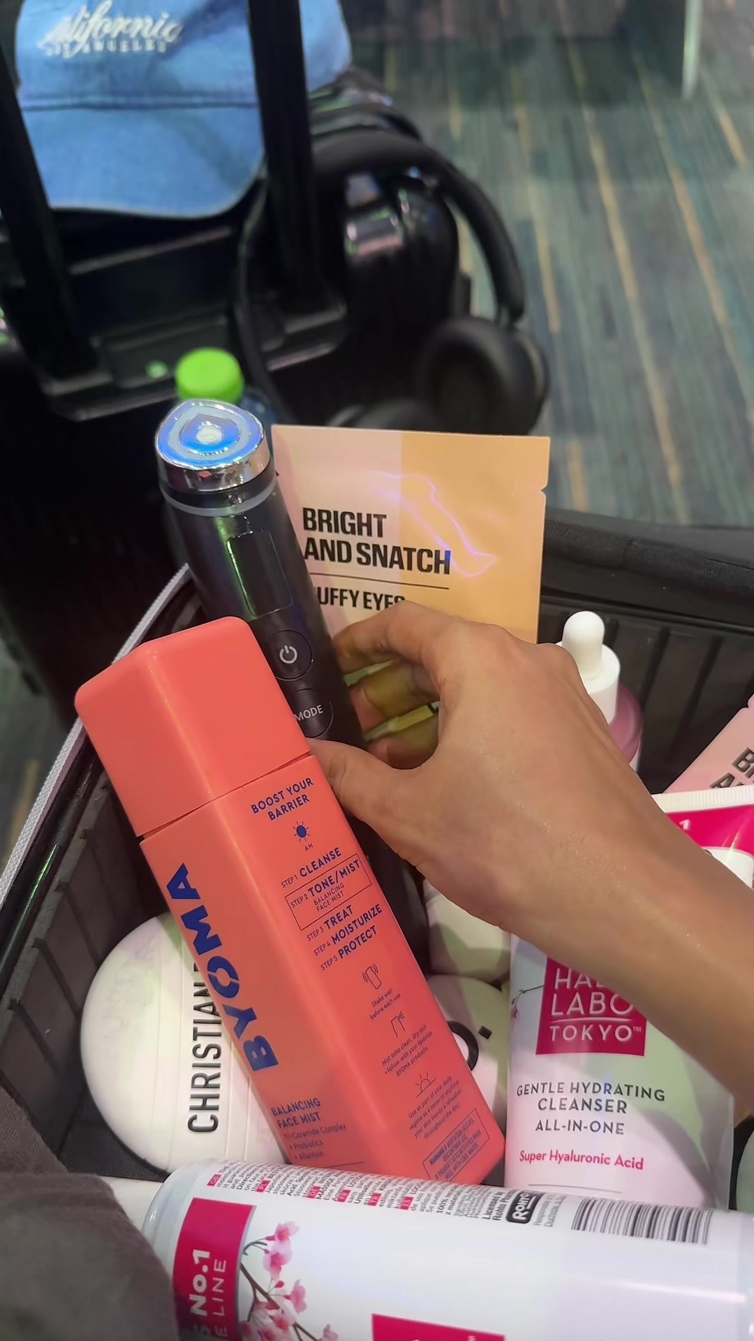 TikTok post by @amna.hamdto for BYOMA. Caption reads: @byoma the new obsession ❤️#fyp #السعودية #viral....