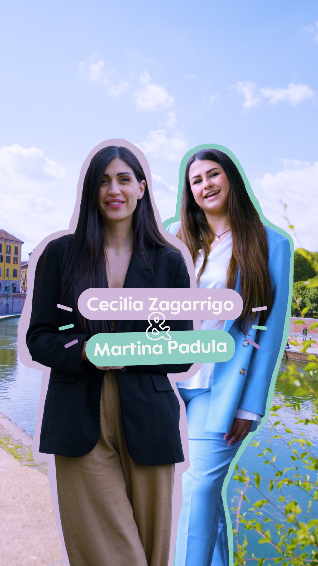 Instagram post by @ostetricamarti for MAM Baby Italia. Caption reads: Avvistate Cecilia e Martina Padula, Ostetrica, in....