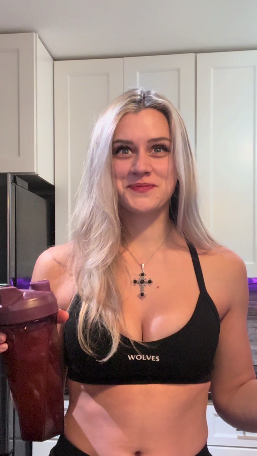 TikTok post by @gainsbygoose for Gorilla Mind. Caption reads: @Gorilla Mind orange ice dreammmm taste test.