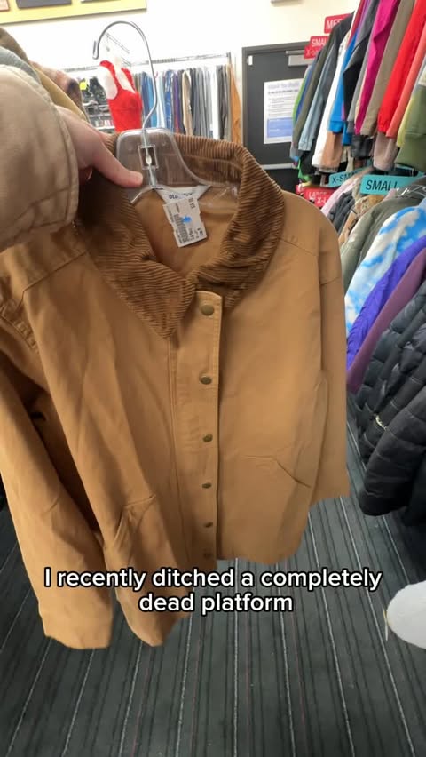 Instagram post by @hiladailythrift for Depop. Caption reads: 🥀 Iykyk I recently dropped one of the reselling....