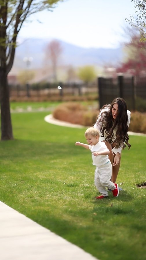 Instagram post by @karinabbingham for TOMS. Caption reads: #ad Every step with them matters — and now we’re....