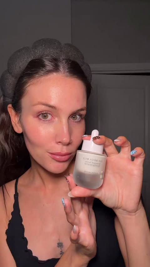 Instagram post by @rachelgibsonofficial for Beekman 1802. Caption reads: Let’s do our skincare with @beekman1802 featuring....