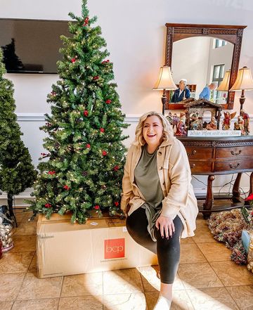 Instagram post by @keepingit.kara for Best Choice Products. Caption reads: This past Saturday we decorated the church for our....