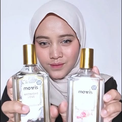 Instagram post by @wi_yulia11 for Morris Indonesia. Caption reads: Ingat parfum ya Morris @morrisindonesia @rahassku....