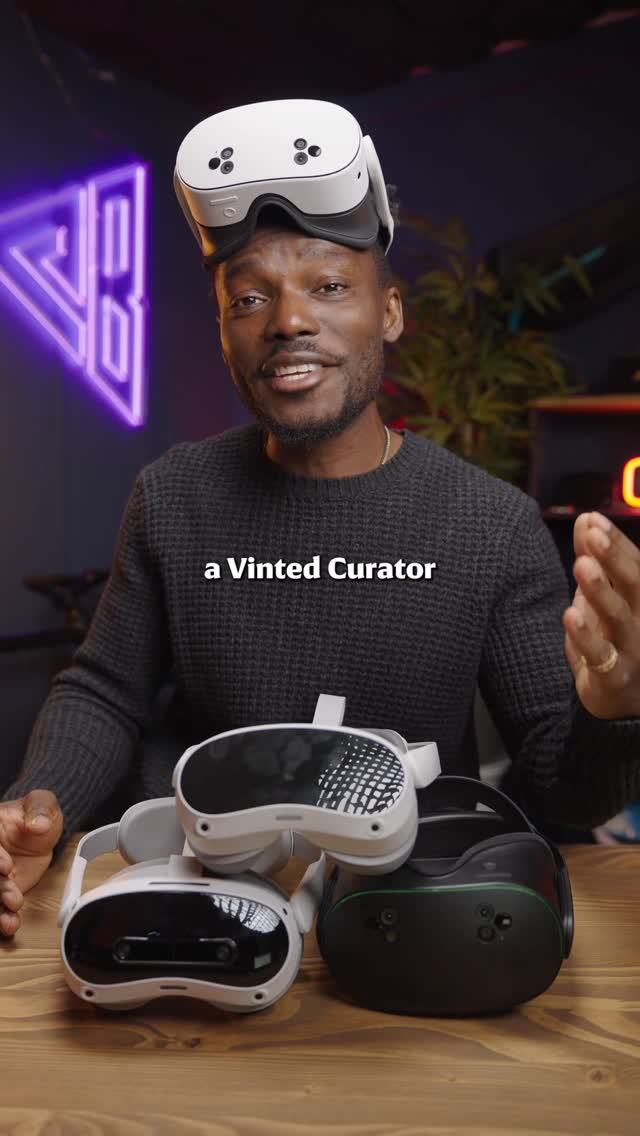 Instagram post by @gadgetsboy for Vinted. Caption reads: #AD Got some pre loved tech and gadgets laying....