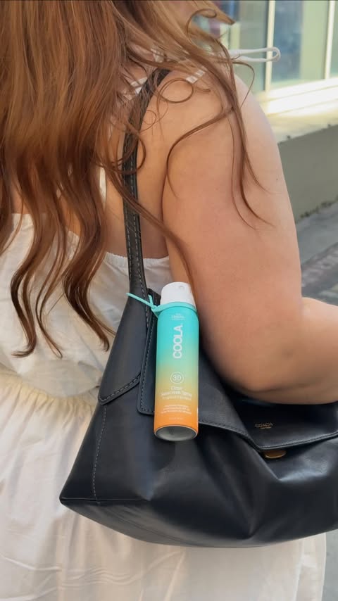 Instagram post by @all.things.jas for COOLA. Caption reads: [...] I actually look forward to 👀 @coola Clear....
