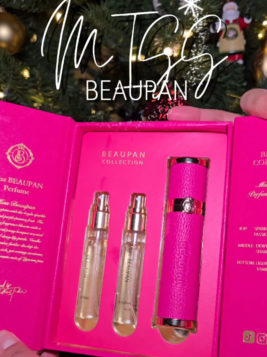 TikTok post by @jenifercarrillo5 for Beaupan USA. Caption reads: Lo que a todas nos encanta, Perfumesss!!!!....