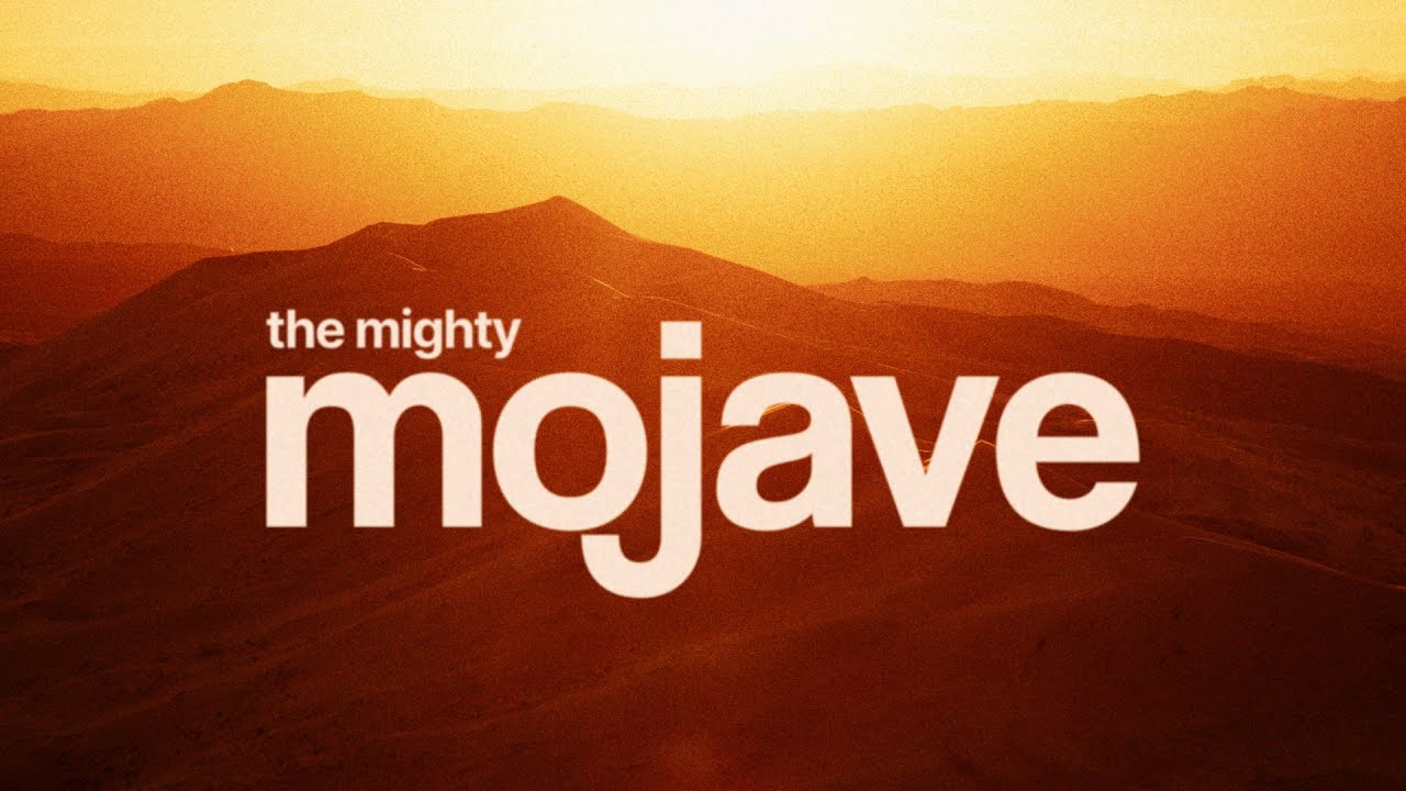 YouTube post by @BoundForNowhere for Audiio. Caption reads: Exploring the Otherworldly Geology of the Mojave.