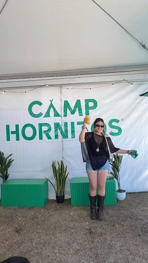 Instagram post by @magaly.rds for Hornitos Tequila. Caption reads: [...] stops all weekend was the Camp....