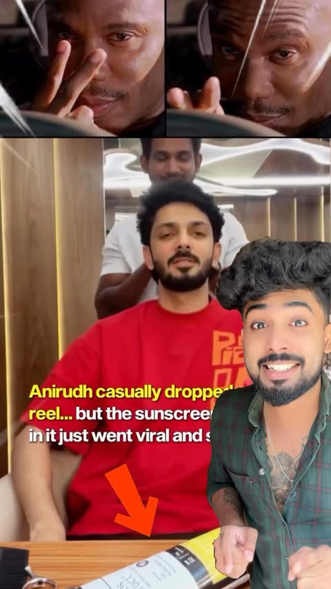 Instagram post by @call_me_padayappa for Deconstruct. Caption reads: [...] . . . . . . . Anirudh,face....
