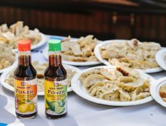 Instagram post by @heyjessehsu for Eater LA. Caption reads: Huge crowds flocked to the Day-Lee Foods World....