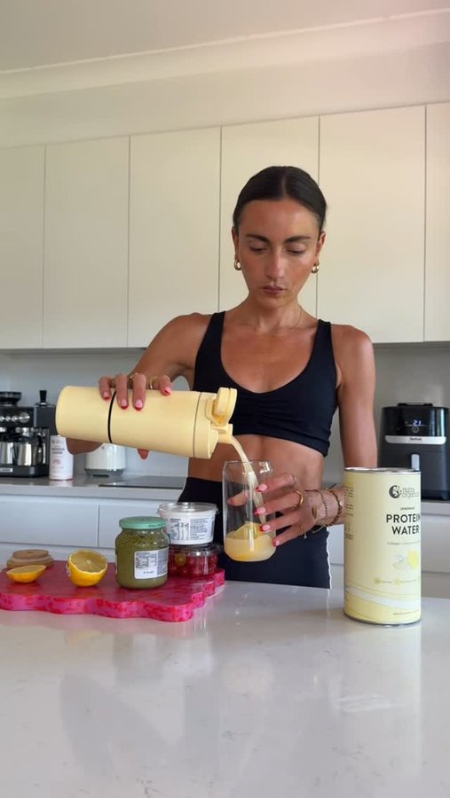 Instagram post by @coconutandbliss for Nutra Organics. Caption reads: Let’s make a 50g protein breakfast🍋🍅🌿 I’ve....