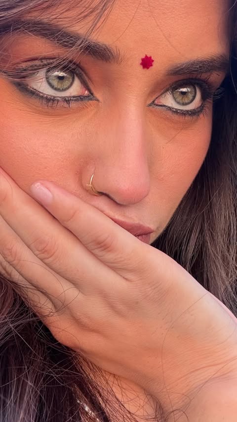 Instagram post by @k_shreya_07_ for FASHION COLOUR. Caption reads: [...] bolne lgti hai 🫣✨ . . Thankss....