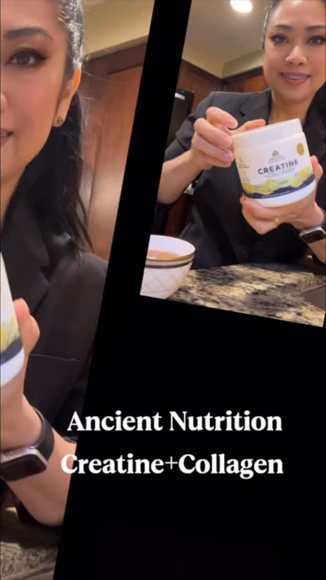Instagram post by @hafachamorita for Ancient Nutrition. Caption reads: My mornings with Ancient Nutrition....