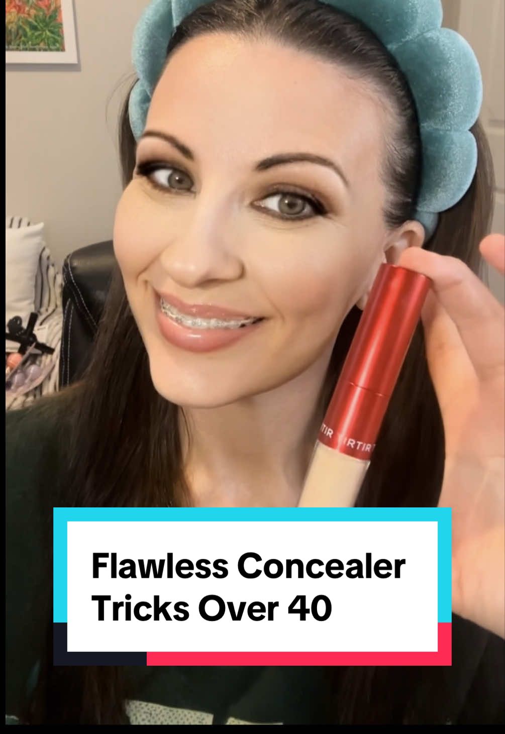 TikTok post by an influencer for TIRTIR. Caption reads: [...] #flawlessmakeup #skincaretips @TIRTIR Inc..