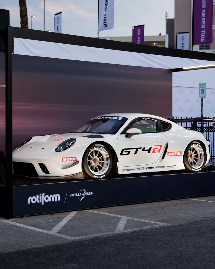 Instagram post by @kellymossinc for Motul. Caption reads: It's official - introducing the Kellymoss GT4R -....