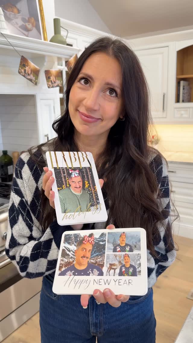 Instagram post by @alexandramadisonn for Shutterfly. Caption reads: We made our holiday cards on @shutterfly —aka our....