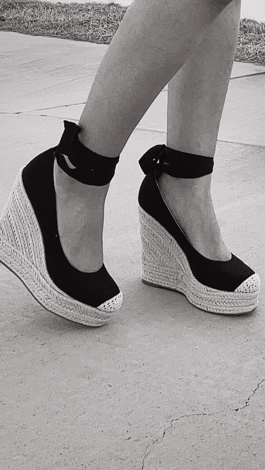 Instagram post by @jossesther for ShoeDazzle. Caption reads: In love with my new espadrilles 🖤 @shoedazzle....