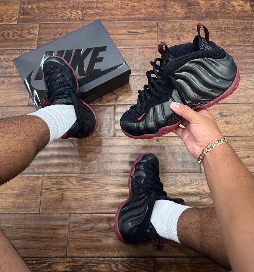 Instagram post by @civilizednation2nj for Nike. Caption reads: JUST DROPPED 🔥 NEW @NIKE #FOAMPOSITE “#COUGHDROP”....