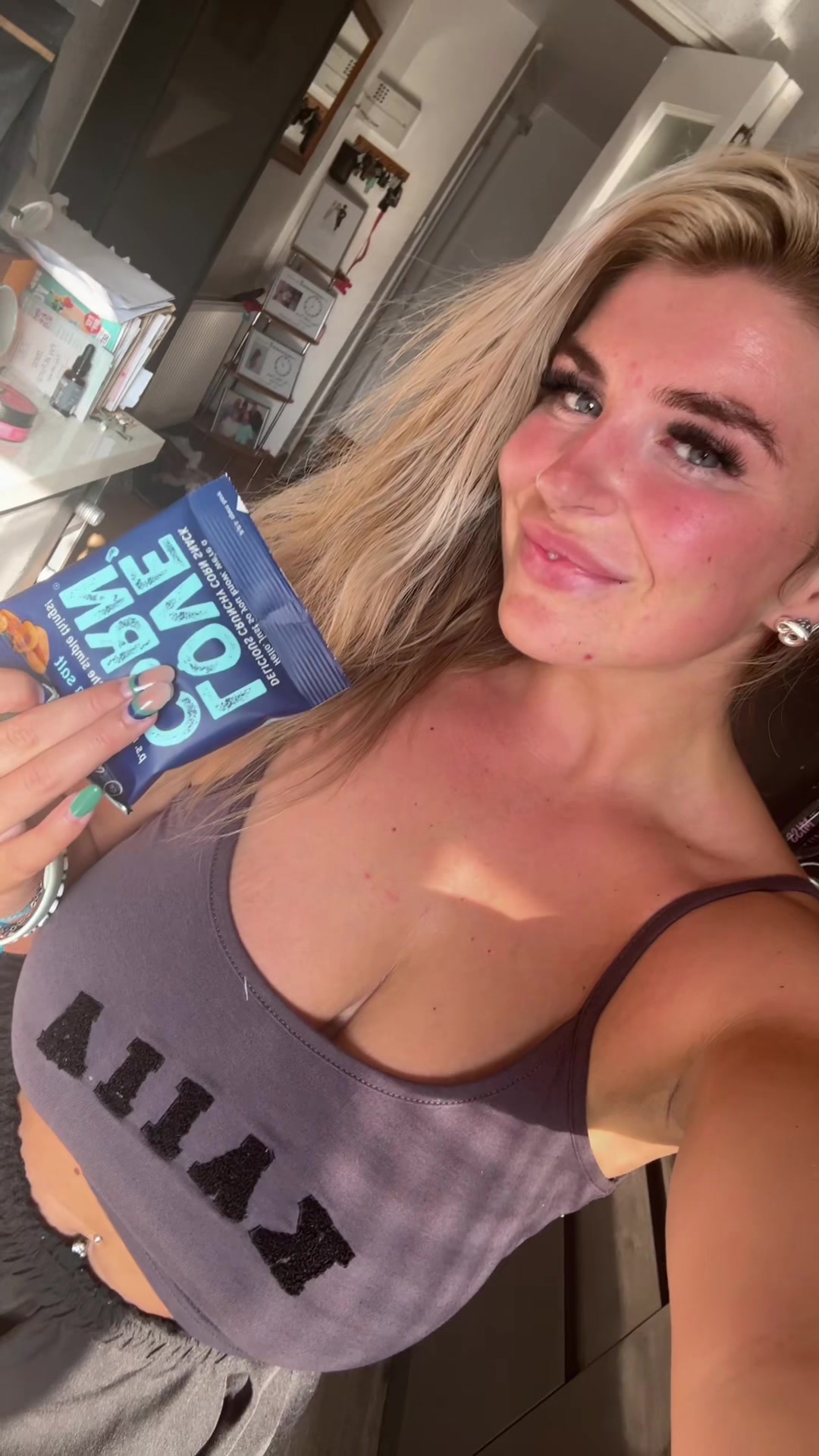 TikTok post by @bethany13580 for LOVE CORN. Caption reads: I did not realise how much I would actually like....