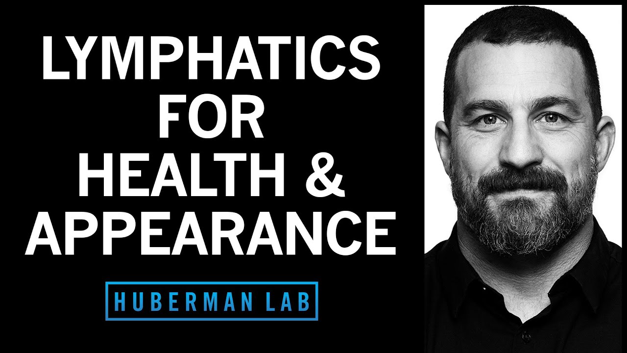 YouTube post by @hubermanlab for David Protein. Caption reads: Improve Your Lymphatic System for Overall Health &....