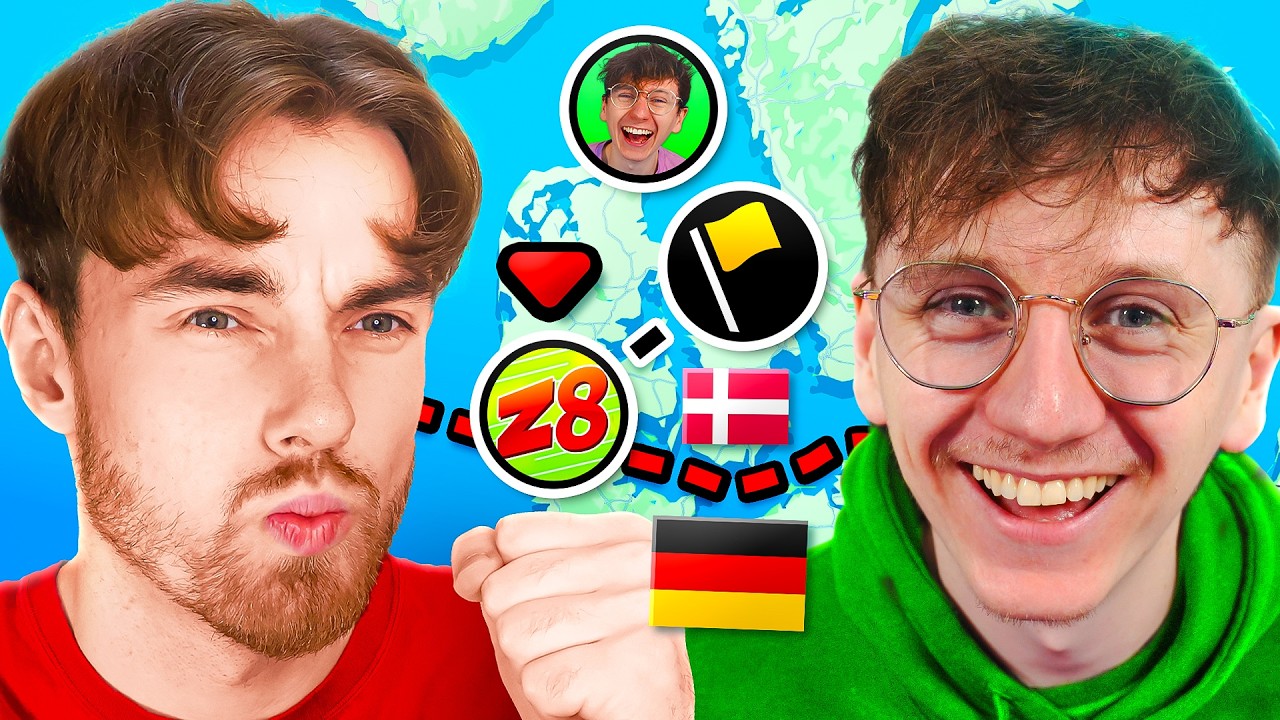 YouTube post by @zi8gzag for SNHU. Caption reads: Geoguessr 1v1 BUT I can Only Guess BORDERS.