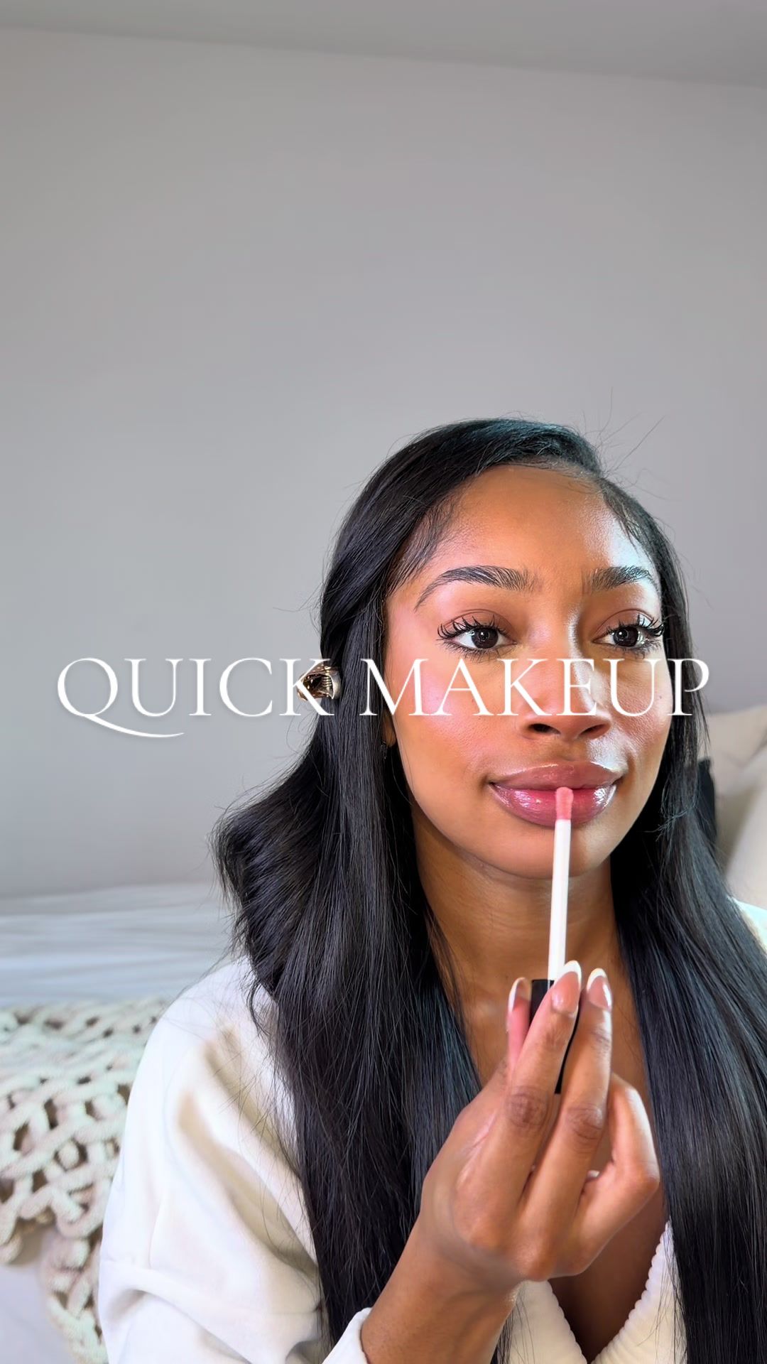 TikTok post by @danggtayluuh for LIVE TINTED. Caption reads: stop leaving the house looking a mess 😚🎀....