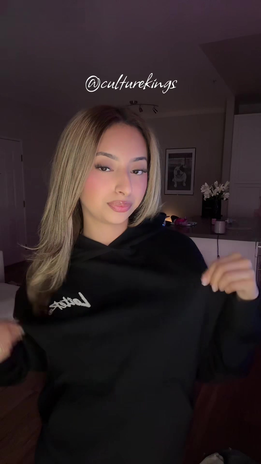 TikTok post by @.destenyrayhleene for Culture Kings. Caption reads: @Culture Kings .