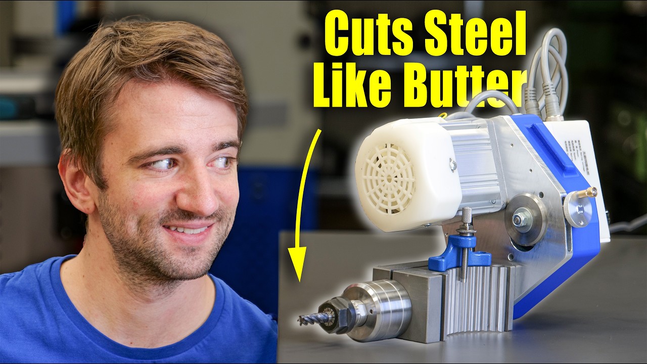 YouTube post by @MariusHornberger for KiwiCo. Caption reads: My Next Masterpiece!!! I Built a Tool Post Milling....