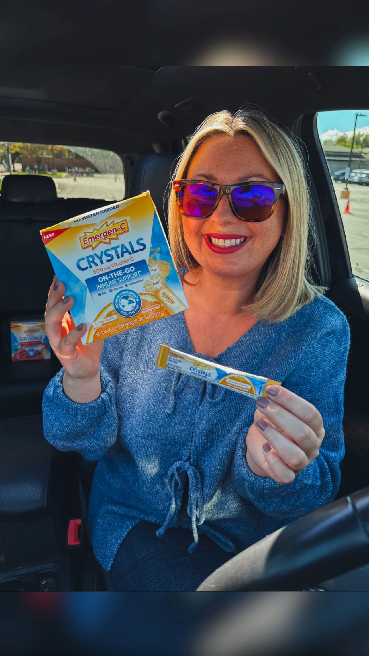 Instagram post by @mamanowwhat for Emergen-C. Caption reads: #ad It’s already been a full day, but the second....