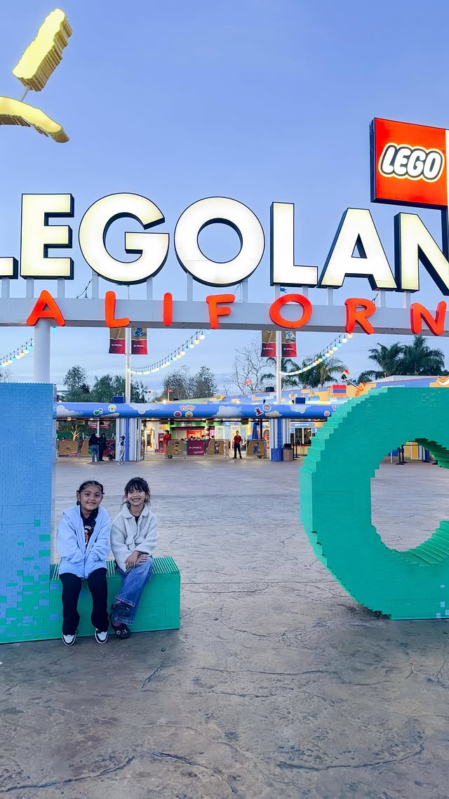 Instagram post by an influencer for LEGOLAND California Resort. Caption reads: [...] Elemental Masters at LEGOLAND California....