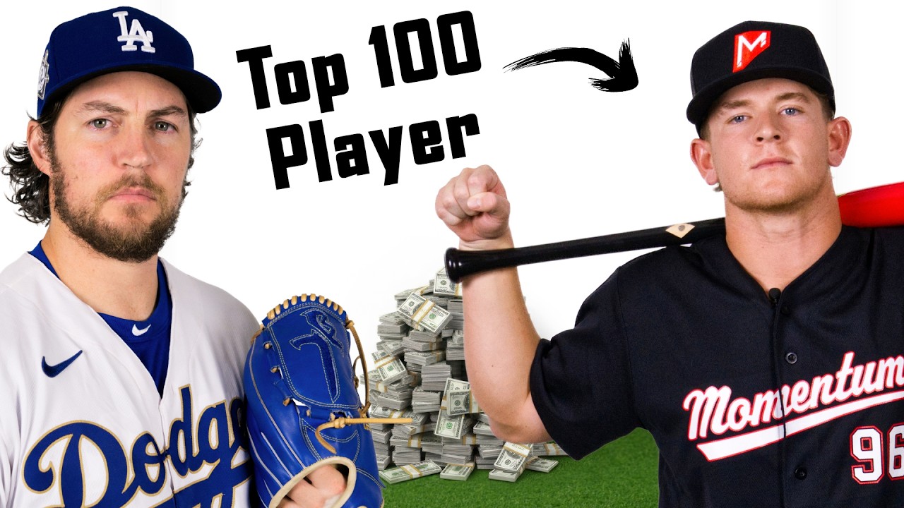 YouTube post by @BauerOutage for Factor_. Caption reads: Cy Young Pitcher vs. Juco Freshman for $2,000.