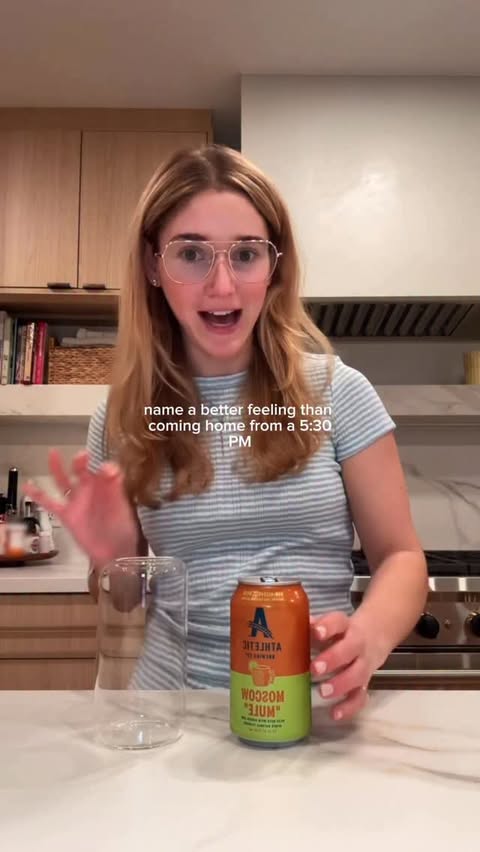 Instagram post by @thedailyschvitz for Athletic Brewing. Caption reads: [...] new mocktail inspired brews from....