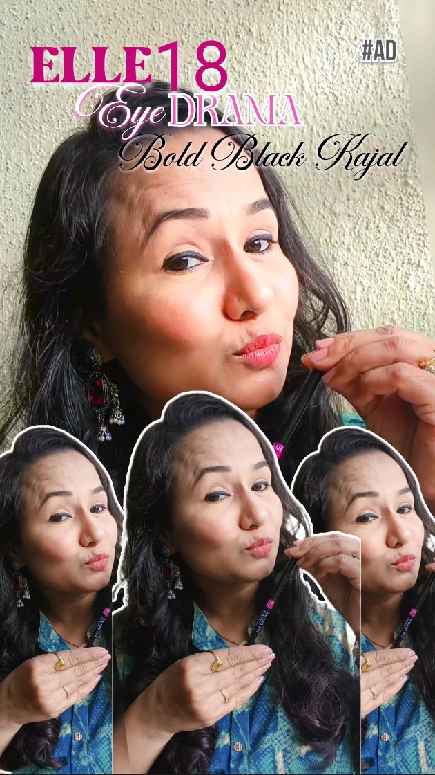 Instagram post by @s9queensarita for Purplle. Caption reads: #AD One stroke, endless drama👒. Let your eyes do....