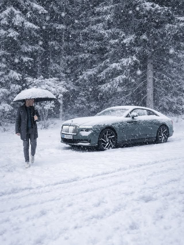 Instagram post by an influencer for Rolls-Royce Motor Cars. Caption reads: [Ad] Cozy winter days at Wiesergut with the....