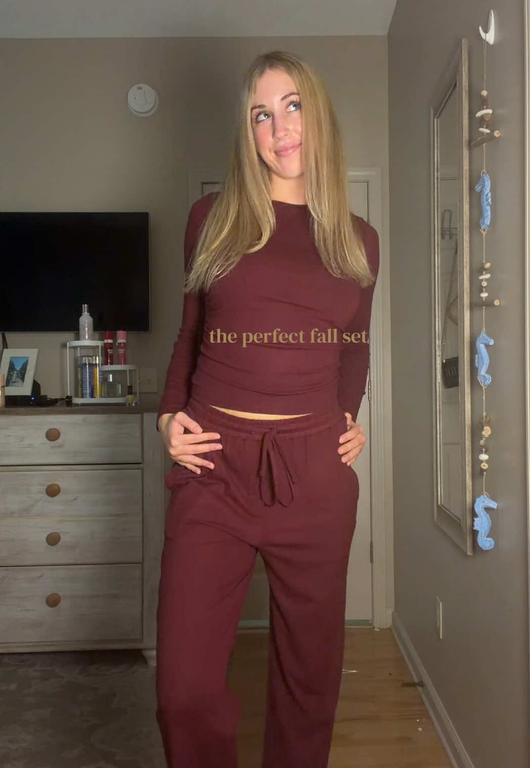 TikTok post by @annikapaigee for Trendy Queen. Caption reads: so cute and comfy and 50% Off @TrendyQueen....