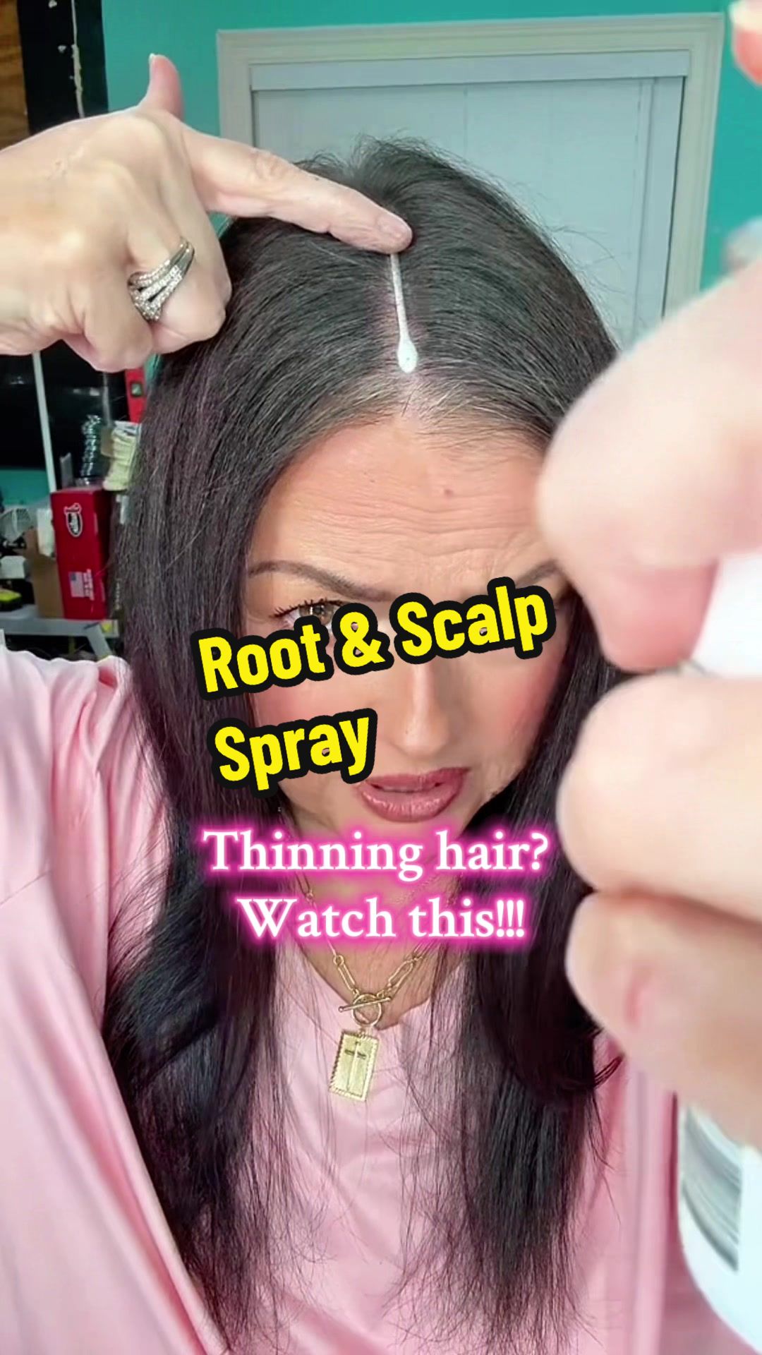 TikTok post by @danyeilgoshen for IGK Hair. Caption reads: Thinning hair? You need this! @IGK Hair....