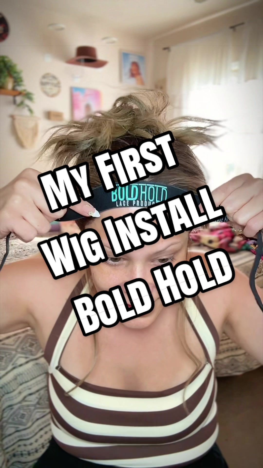 TikTok post by @thatkaleygering for The Hair Diagram. Caption reads: [...] along with me! Be kind! I’m using....