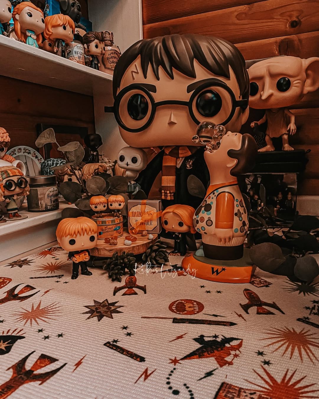 Instagram post by @kathis.wizardry for Zavvi. Caption reads: 𝗠𝗔𝗚𝗜𝗖𝗔𝗟 𝗠𝗜𝗦𝗖𝗛𝗜𝗘𝗙 💜🧡

🇩🇪
Wer....