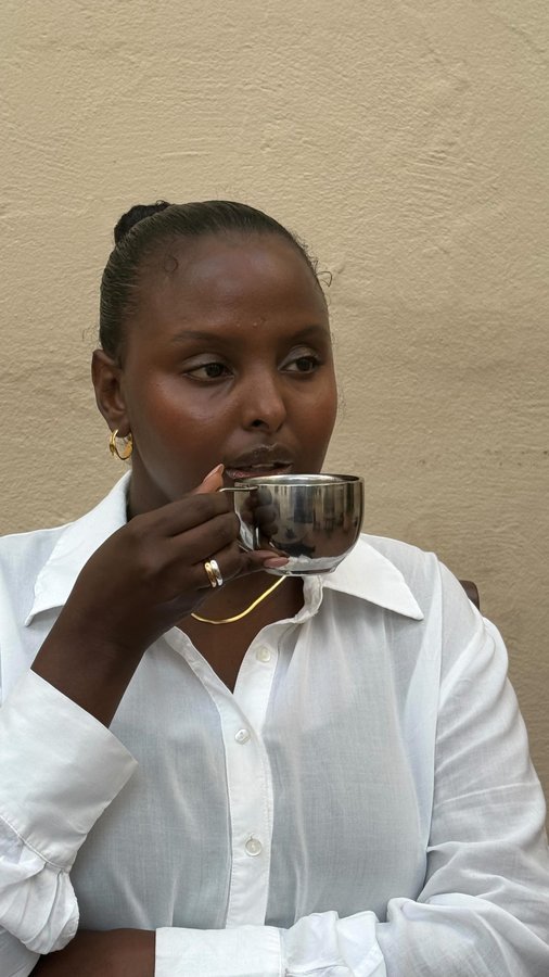 Instagram post by @fathia93 for Monica Vinader. Caption reads: I’ve always loved jewelry that feels effortless....